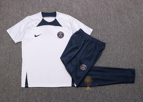 Calcio Maglie Formazione Set Completo Paris Saint Germain 2022 2023 Bianco I Blu