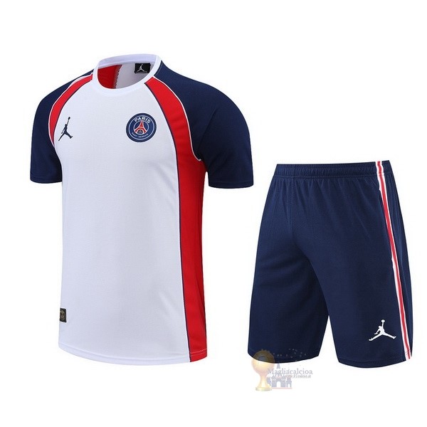 Calcio Maglie Formazione Set Completo Paris Saint Germain 2022 2023 Bianco Rosso Blu