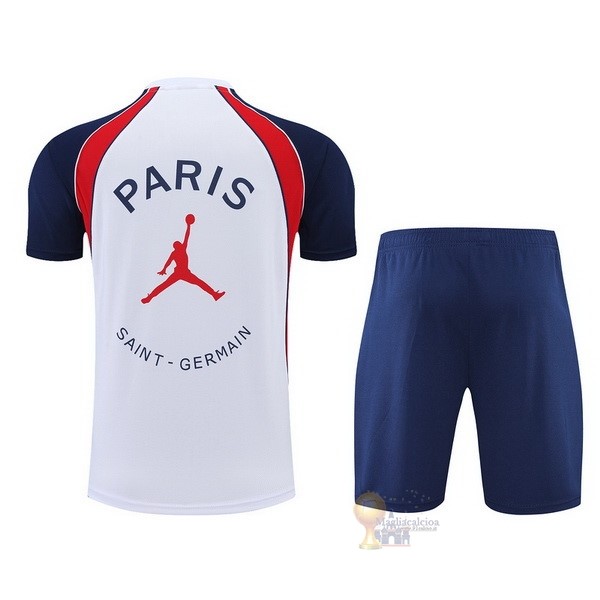 Calcio Maglie Formazione Set Completo Paris Saint Germain 2022 2023 Bianco Rosso Blu