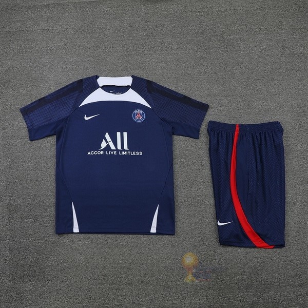Calcio Maglie Formazione Set Completo Paris Saint Germain 2022 2023 Blu Bianco Rosso