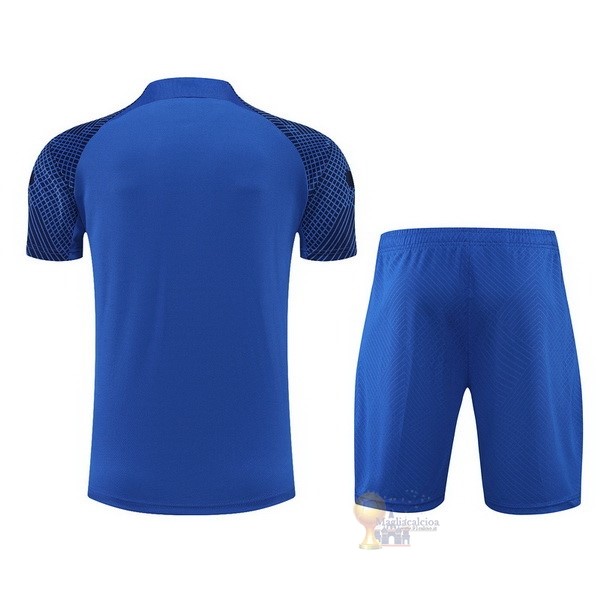 Calcio Maglie Formazione Set Completo Paris Saint Germain 2022 2023 Blu I Bianco
