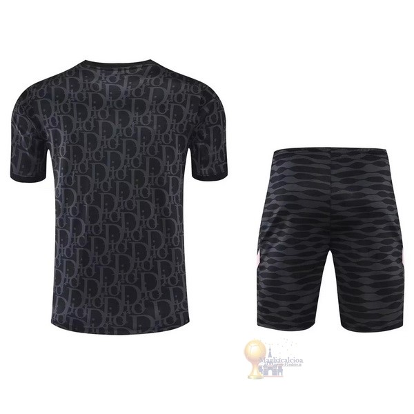 Calcio Maglie Formazione Set Completo Paris Saint Germain 2022 2023 Nero Rosa