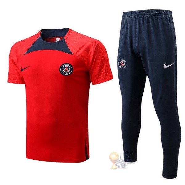 Calcio Maglie Formazione Set Completo Paris Saint Germain 2022 2023 Rosso Blu