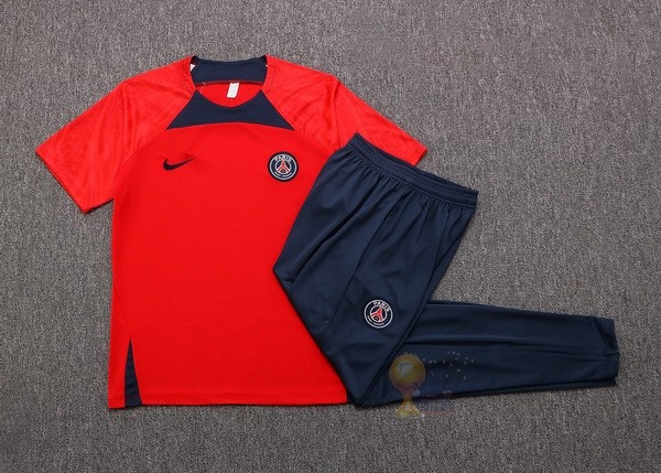 Calcio Maglie Formazione Set Completo Paris Saint Germain 2022 2023 Rosso Blu