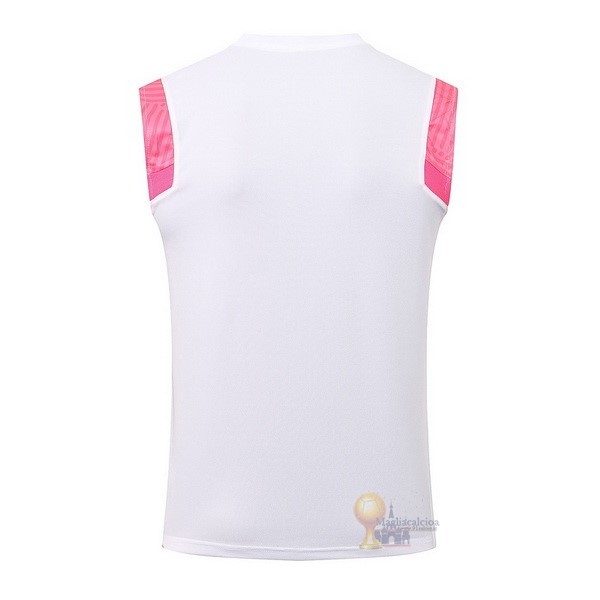 Calcio Maglie Formazione Sin Mangas Paris Saint Germain 2021 2022 Bianco Rosa