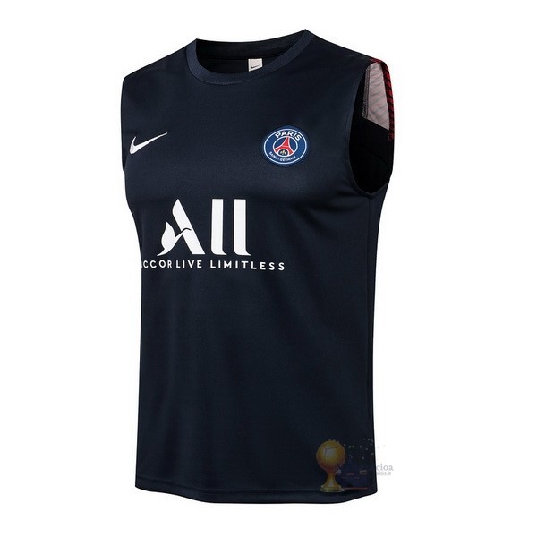 Calcio Maglie Formazione Sin Mangas Paris Saint Germain 2021 2022 Blu Navy