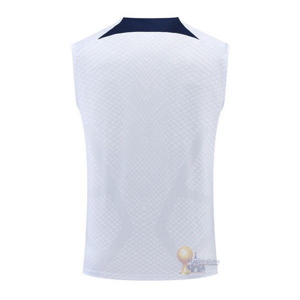 Calcio Maglie Formazione Sin Mangas Paris Saint Germain 2022 2023 Bianco Blu