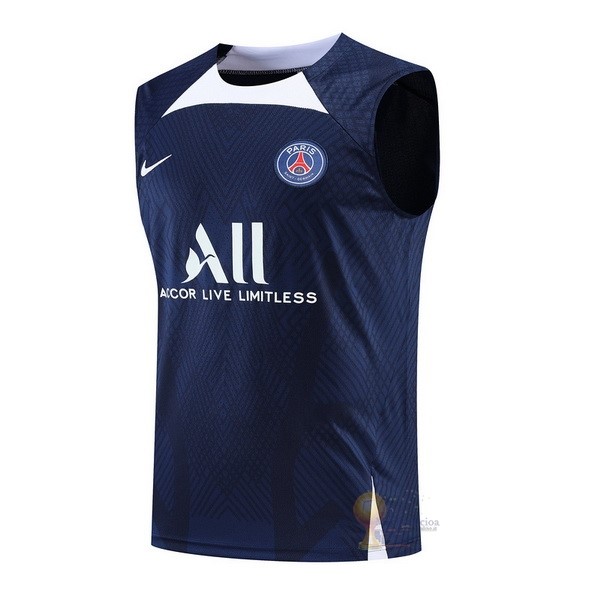 Calcio Maglie Formazione Sin Mangas Paris Saint Germain 2022 2023 Blu II Bianco