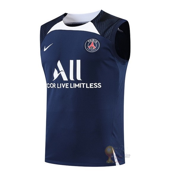Calcio Maglie Formazione Sin Mangas Paris Saint Germain 2022 2023 Blu I Bianco