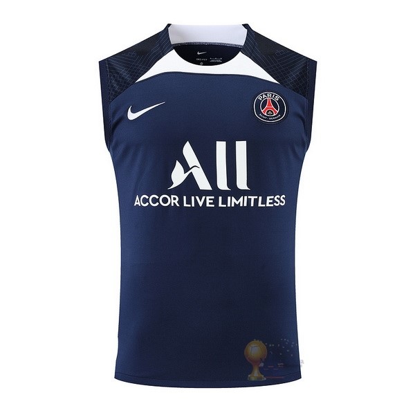 Calcio Maglie Formazione Sin Mangas Paris Saint Germain 2022 2023 Blu I Bianco