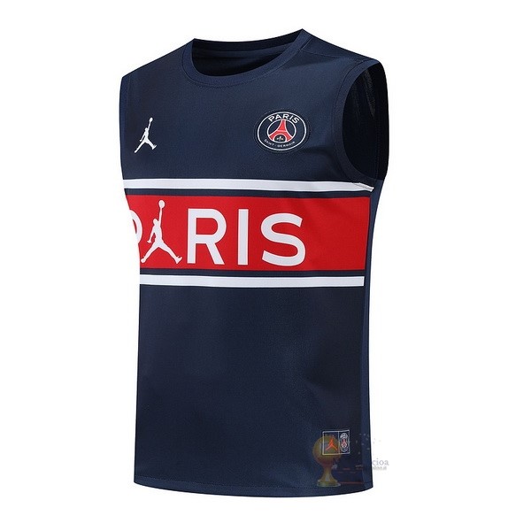 Calcio Maglie Formazione Sin Mangas Paris Saint Germain 2022 2023 Blu Navy Rosso