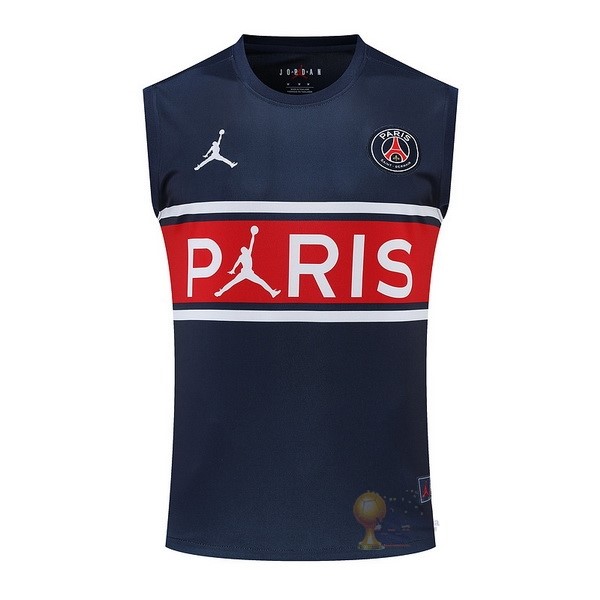Calcio Maglie Formazione Sin Mangas Paris Saint Germain 2022 2023 Blu Navy Rosso