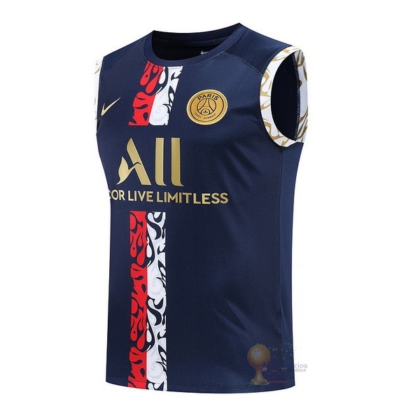 Calcio Maglie Formazione Sin Mangas Paris Saint Germain 2022 2023 Blu Rosso Bianco