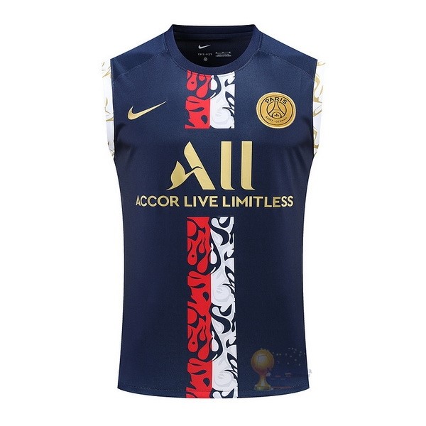 Calcio Maglie Formazione Sin Mangas Paris Saint Germain 2022 2023 Blu Rosso Bianco