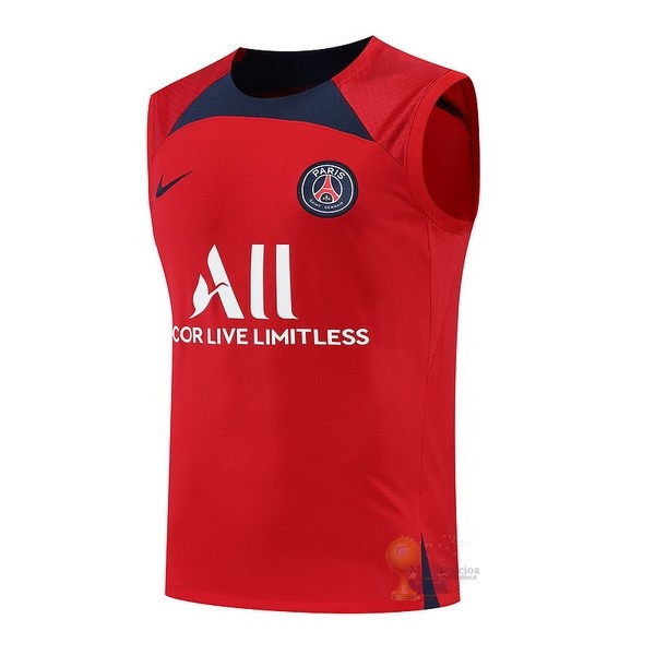 Calcio Maglie Formazione Sin Mangas Paris Saint Germain 2022 2023 Rosso Blu
