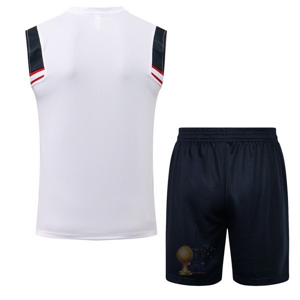 Calcio Maglie Formazione Sin Mangas Set Completo Paris Saint Germain 2021 2022 Bianco