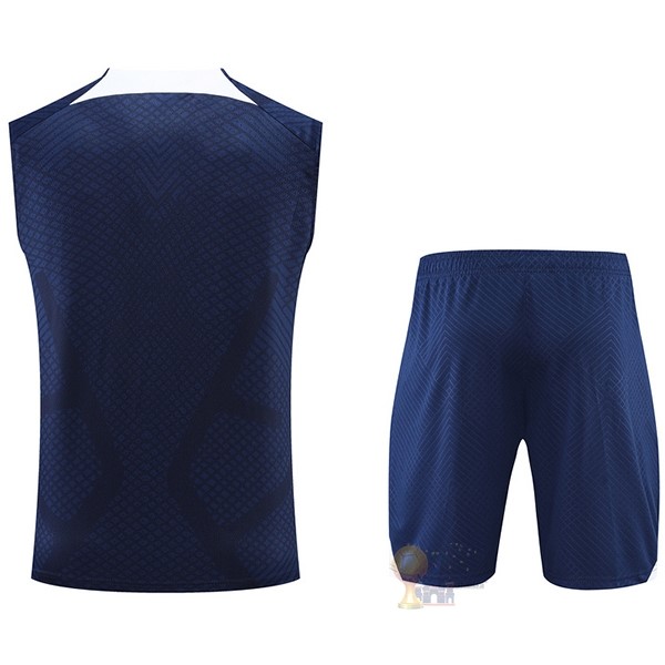 Calcio Maglie Formazione Sin Mangas Set Completo Paris Saint Germain 2022 2023 Blu I Bianco