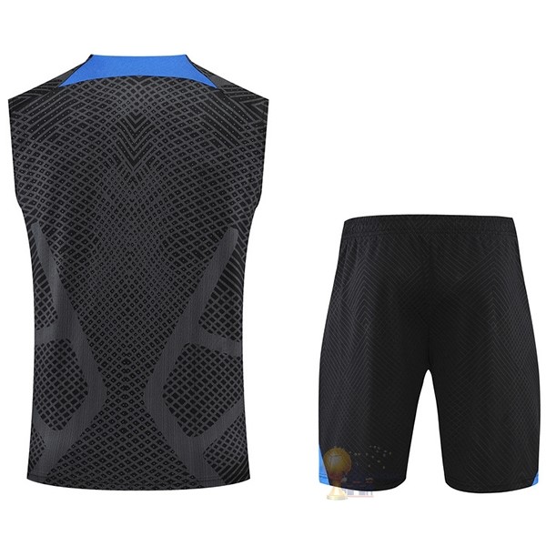 Calcio Maglie Formazione Sin Mangas Set Completo Paris Saint Germain 2022 2023 Nero Blu Rosso