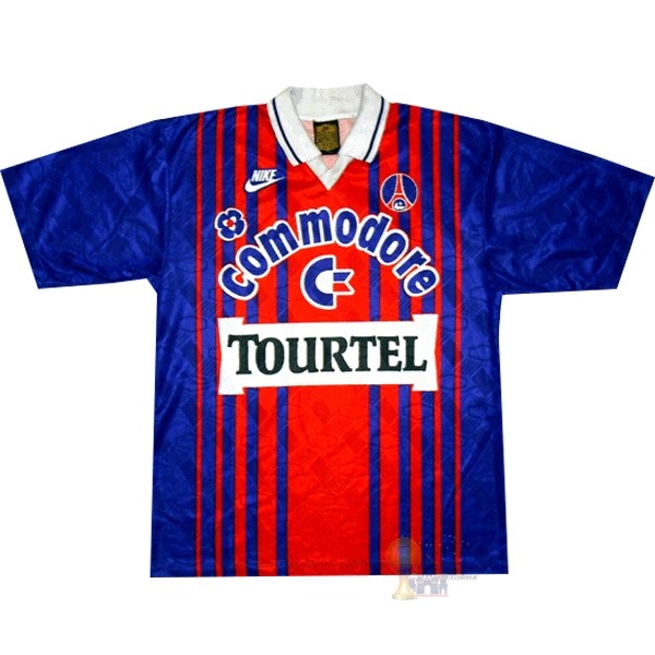 Calcio Maglie Home Maglia Paris Saint Germain Stile rétro 1993 1994 Blu