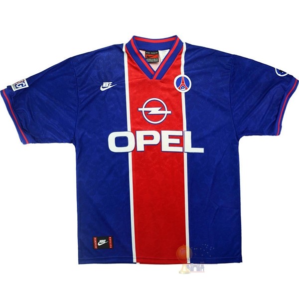 Calcio Maglie Home Maglia Paris Saint Germain Stile rétro 1995 1996 Blu