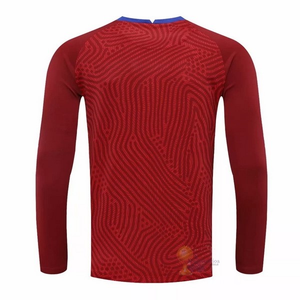 Calcio Maglie Manga Larga Portero Paris Saint Germain 2020 2021 Rosso