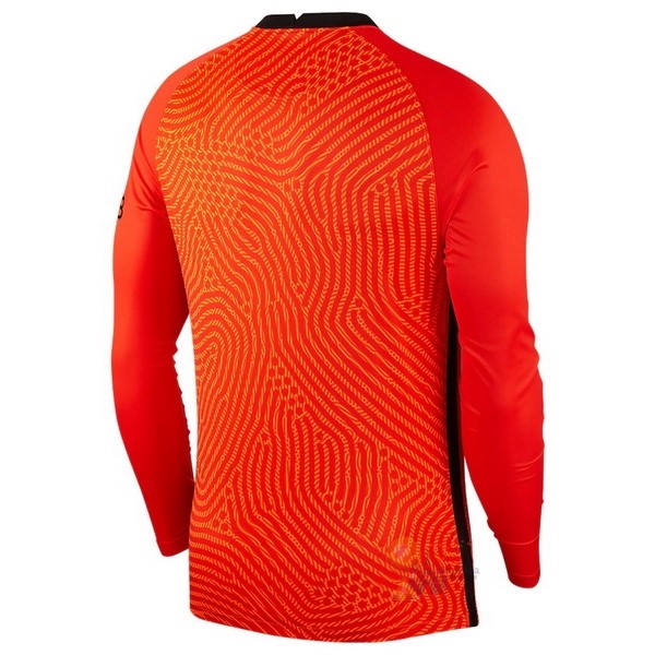 Calcio Maglie Manica lunga Portiere Paris Saint Germain 2020 2021 Arancione