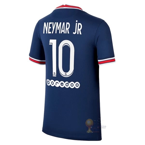Calcio Maglie NO.10 Neymar Home Maglia Paris Saint Germain 2021 2022 Blu