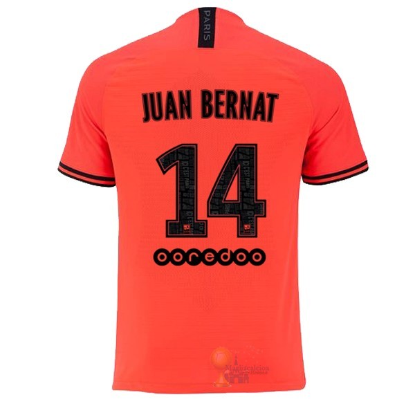 Calcio Maglie NO.14 Juan Bernat Away Maglia Paris Saint Germain 2019 2020 Oroange