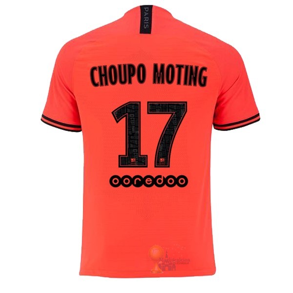 Calcio Maglie NO.17 Choupo Moting Away Maglia Paris Saint Germain 2019 2020 Oroange