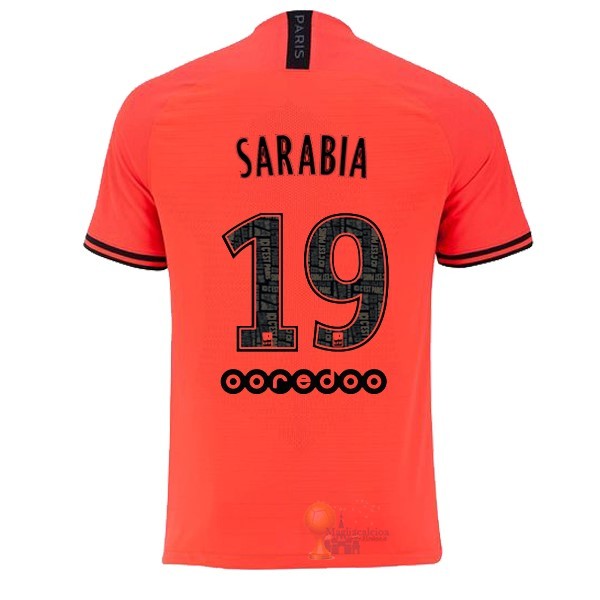 Calcio Maglie NO.19 Sarabia Away Maglia Paris Saint Germain 2019 2020 Oroange