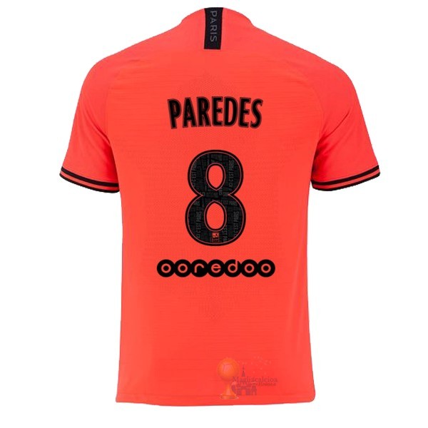 Calcio Maglie NO.8 Paredes Away Maglia Paris Saint Germain 2019 2020 Oroange