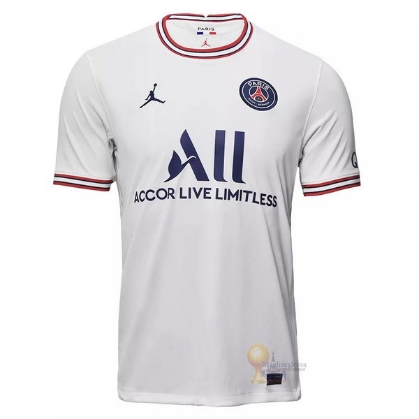 Calcio Maglie Thailandia Fourth Paris Saint Germain 2021 2022 Bianco