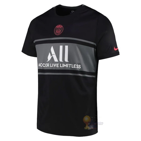 Calcio Maglie Thailandia Terza Paris Saint Germain 2021 2022 Nero