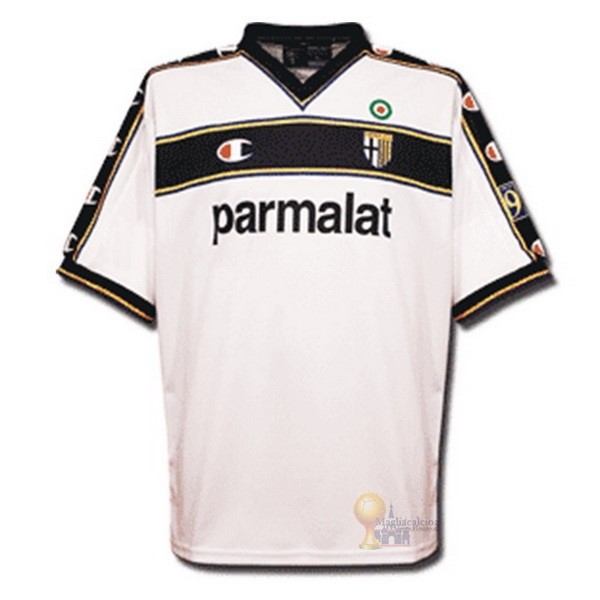 Calcio Maglie Segunda Camiseta Parma Retro 2002 2003 Bianco