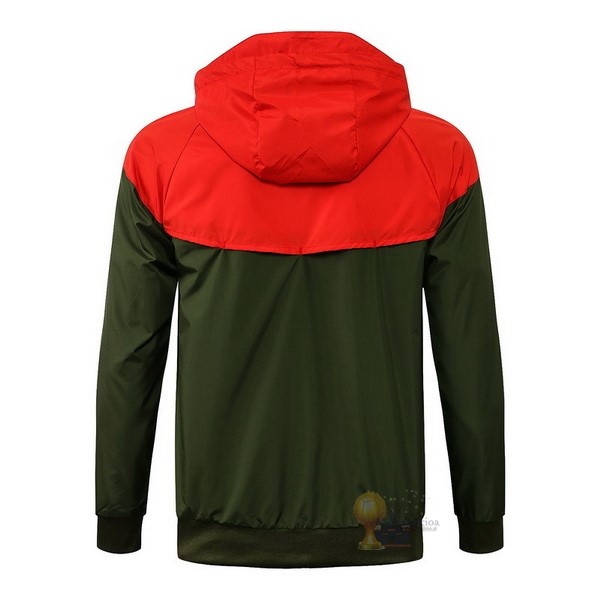 Calcio Maglie Giacca a vento Portogallo 2021 2022 Verde Rosso