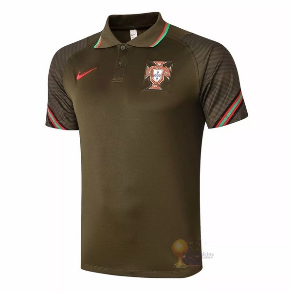 Calcio Maglie Polo Portogallo 2020 Marrone