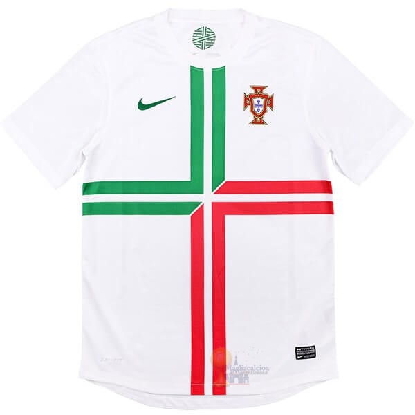 Calcio Maglie Away Maglia Portogallo Retro 2012 Bianco