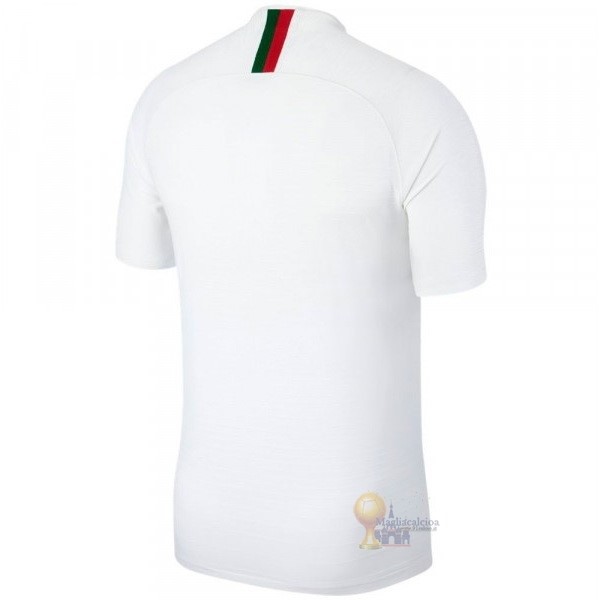 Calcio Maglie Away Maglia Portogallo Stile rétro 2018 Bianco