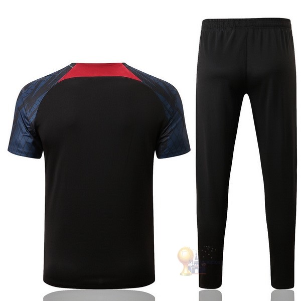 Calcio Maglie Formazione Set Completo Portogallo 2022 Nero Verde