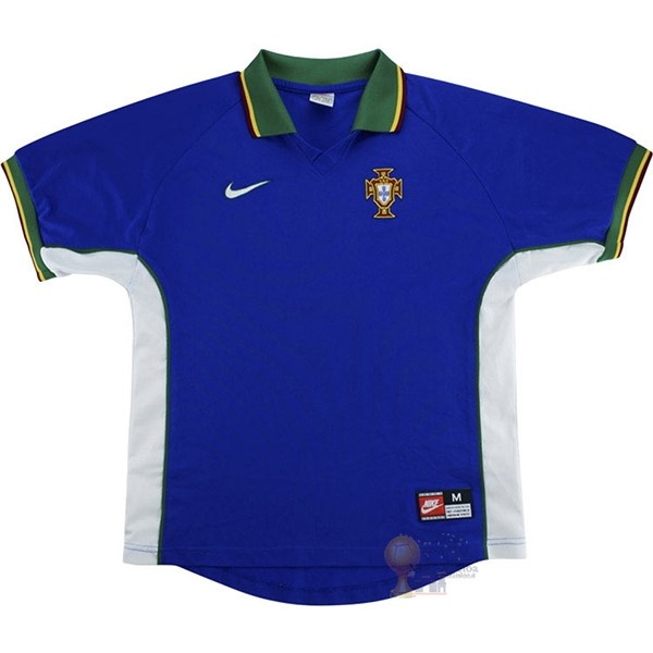 Calcio Maglie Home Maglia Portogallo Stile rétro 1998 Blu