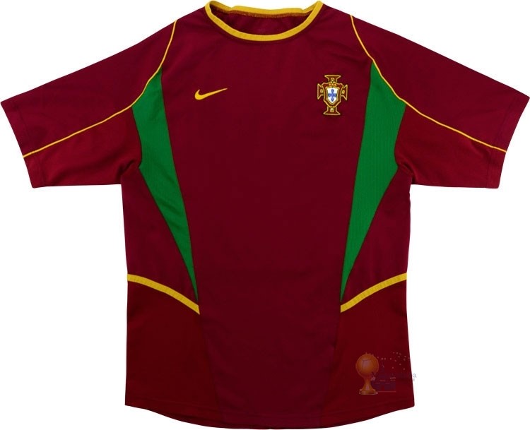 Calcio Maglie Home Maglia Portogallo Stile rétro 2002 Rosso