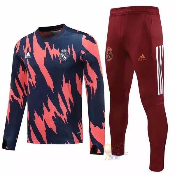 Calcio Maglie Giacca Real Madrid 2020 2021 Arancione Blu Rosso