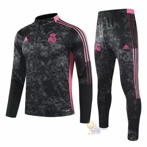 Calcio Maglie Giacca Real Madrid 2020 2021 Nero Rosa Grigio