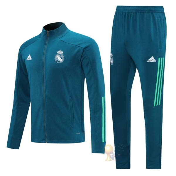 Calcio Maglie Giacca Real Madrid 2020 2021 Verde Navy