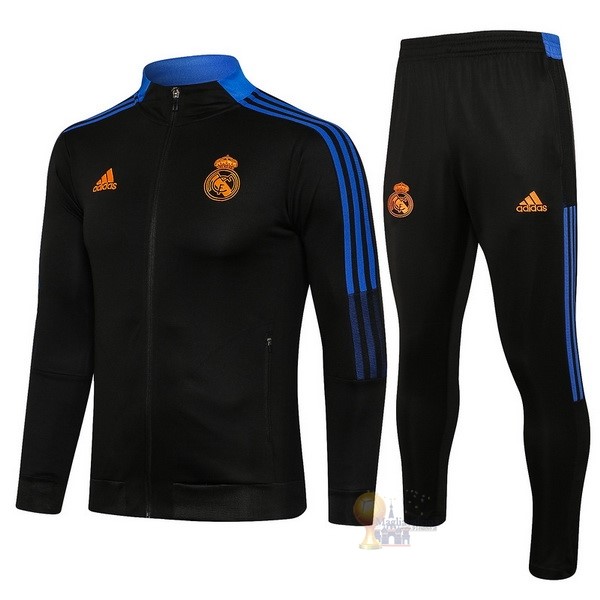 Calcio Maglie Giacca Real Madrid 2021 2022 Nero I Blu