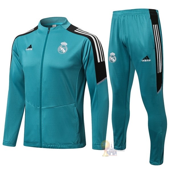Calcio Maglie Giacca Real Madrid 2021 2022 Verde II Nero