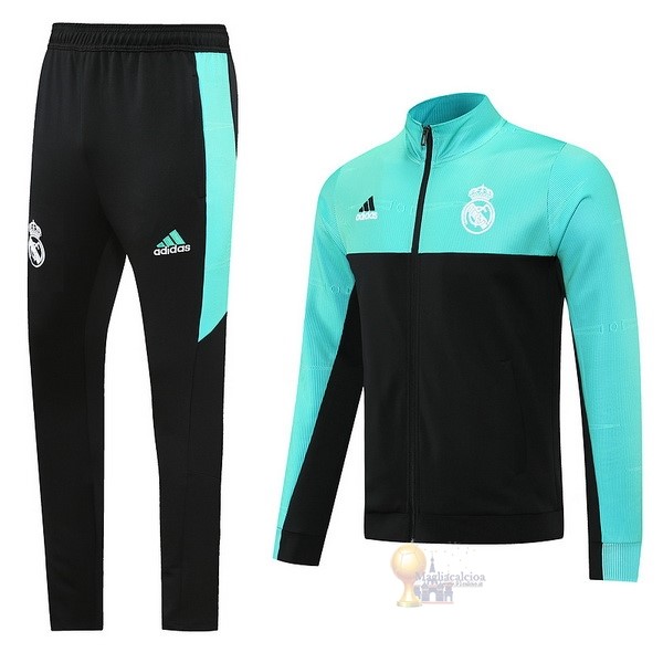 Calcio Maglie Giacca Real Madrid 2021 2022 Verde I Nero