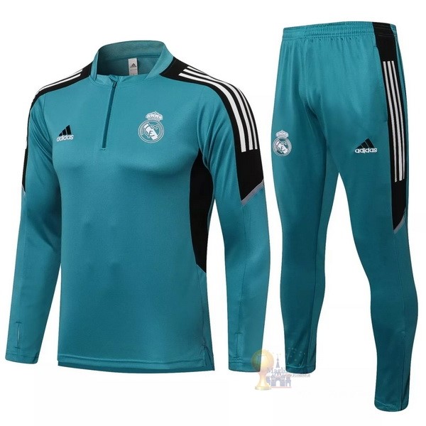 Calcio Maglie Giacca Real Madrid 2021 2022 Verde Nero