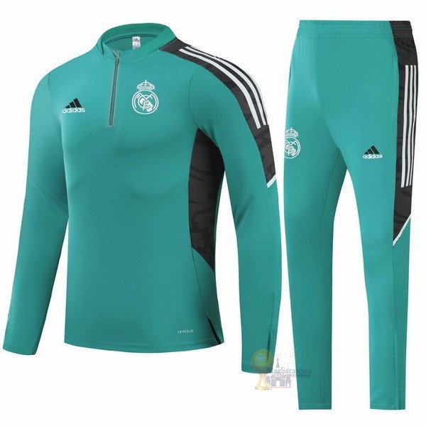 Calcio Maglie Giacca Real Madrid 2021 2022 Verde Nero Bianco