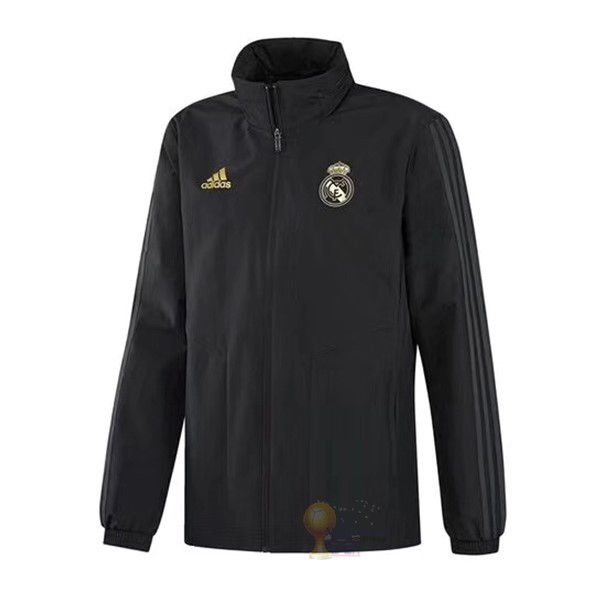 Calcio Maglie Giacca a vento Real Madrid 2019 2020 Nero Giallo